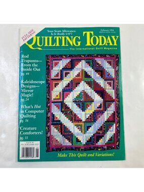 Vintage Quilting Today Magazine February 1994 Crafty Humor